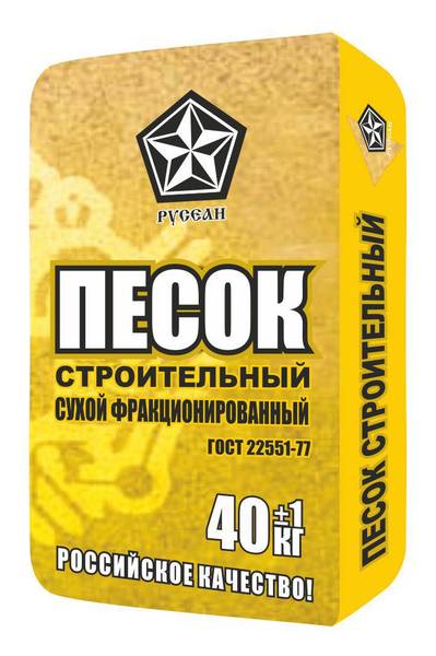Песок строительный Русеан, 40 кг