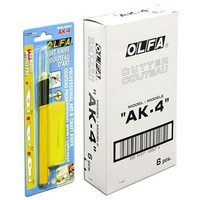 Набор "OLFA" OL-AK-4 Нож перовой с профильными лезвиями 6 мм (4 шт)