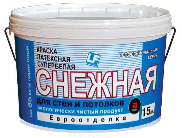 Краска Снежная супербелая, 8 кг
