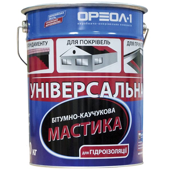 Мастика битумная универсальная Ореол, 18 л