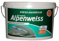 Краска ALPENWEISS Альпийская для потолков (ВД-АК-201), 14 кг