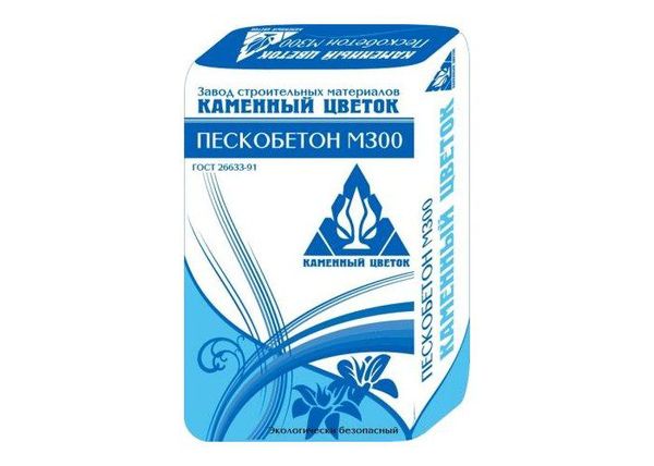 Пескобетон М300 Каменный цветок Замес, 40 кг