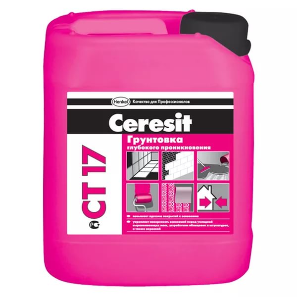 Грунтовка Ceresit CT 17/10 универсальная, 10 л